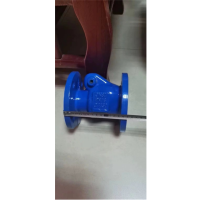 HC41X-16球墨 法兰单向止回阀 水管道逆止阀立式对夹式消声止回阀 dn50 2寸高148MM