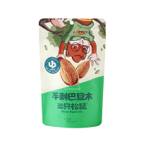 三只松鼠(threesquirrels)中袋装_手剥巴旦木120g*2袋