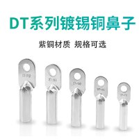 利时 DT系列 紫铜镀锡 接线铜鼻 镀锡铜鼻子