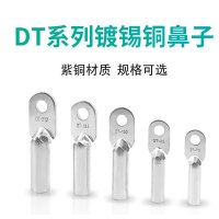 DT系列 紫铜镀锡 接线铜鼻 镀锡铜鼻子