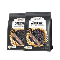 阴山优麦5黑燕麦片420克*2袋(35克×12)冲泡即食燕麦片混合麦片营养早餐