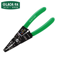 老A (LAOA) LA8125288英寸多功能剥线钳 压接钳 冷压钳 剥线器 电工工具0.6-2.6mm