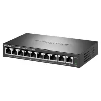 普联 TP-LINK 8口百兆POE供电交换机千兆上联云管理以太网交换机监控网络交换机 TL-SL2210MP