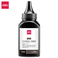 得力D-F2612A碳粉黑色(瓶)适配惠普1010、1018、1020、l160佳能LBP2900 2900+等系列打印