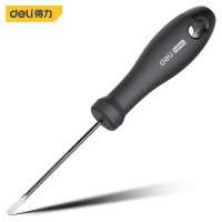 得力(deli)HT1103 home系列一字螺丝批 防滑螺丝刀 带磁性改锥 起子 3×75MM