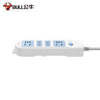 公牛 插座 新国标插座/插线板/插排/排插/接线板/拖线板 4位总控全长10米 GN-607
