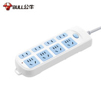 公牛 明装插座 插线板插排新国标电源拖线板 8位总控全长1.8米 GN610