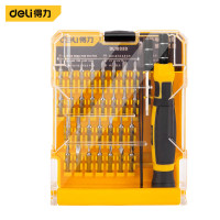 得力(deli)DL1033D 33件套电子精密维修套装 十字一字螺丝刀 花型星型螺丝刀 六角螺丝刀 Y型U型螺丝刀