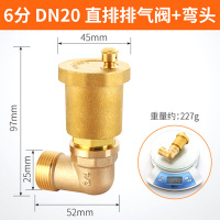 艾克心 黄铜排气阀套装 DN20 6分直排排气阀+6分内外弯头(单位:套)