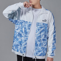 彪马(PUMA)外套男装秋季冰山印花夹克网衬运动服休闲透气梭织夹克