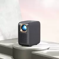 联想联想T100 智能投影仪 超清画质 智能语音控制 客厅卧室投影手机投屏 黑色