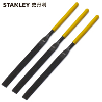 史丹利STANLEY 3支平头扁钢锉刀4x160mm 扁平钢锉金属小锉刀金刚石锉刀合金挫玉石迷你22-426-23可定制