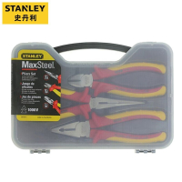 史丹利(STANLEY)84-011-23 3件套绝缘钳套装 钢丝钳 斜嘴钳 尖嘴钳组套