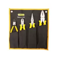 史丹利(STANLEY)TK912-23C 4件钳子套装 钢丝钳尖嘴钳斜口钳工具维修包