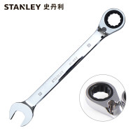 史丹利STANLEY公制精抛光双向棘轮开口两用快扳手15mm85-938-1L-22