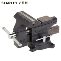 史丹利STANLEY 重型台虎钳8英寸 虎桌钳平口木工老虎木工夹具工作台 81-604-1-22