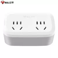 公牛(BULL)转换插头/一转二插座/转换插座/转换器/电源转换器 适用于卧室、厨房 2位总控GN-932K