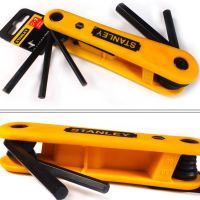 史丹利(STANLEY)7件套公制折叠式内六角扳手2.5-10mm,69-262-23C 一把可定制