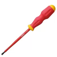 史丹利(STANLEY)VDE1000V高压绝缘一字螺丝刀S2合金钢 -6.5x150mm 65-969-22