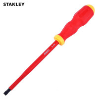 史丹利(STANLEY)65-970-22 绝缘一字螺丝批 电工改锥 磁性耐高压起子 8.0×175MM