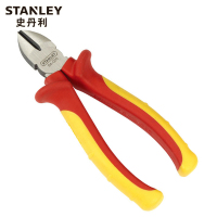 史丹利STANLEY Fatmax绝缘窄头斜嘴钳6英寸 斜口钳钢丝钳剪钳偏嘴钳子剪线钳 84-009-23企业专享