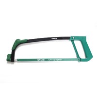 老A(LAOA)LA114312 钢锯架轻型铝合金方管钢锯弓手工锯子附锯条12英寸