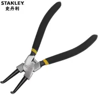 史丹利STANLEY 德式孔用弯嘴卡簧钳7英寸 多功能卡环钳卡簧钳子 84-447-23 企业定制