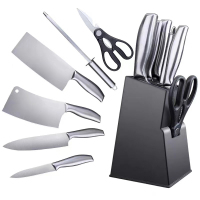 艾逸瑶选亚瑟肯刀具七件套CJ-21019 不锈钢材质刀具厨具 厨房简约7件套刀具剪刀!