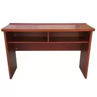 大嘉 条形桌两人位胡桃色木皮120*40*75cm