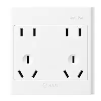 BULL/公牛 G09系列双联二三极连体插座 G09Z423S 10A 250V 明装 1个 销售单位：个