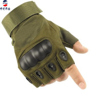 中特邦安户外战术手套批发运动户外骑行半指战术手套 半指手套军绿色