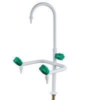 [苏宁]全铜实验室水龙头 化验室水咀 学校化验室三联三口水嘴 全铜普教 定制