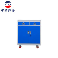 中特邦安五金工具柜铁皮柜双开门置物柜多功能 二抽二门工具柜加厚款