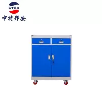 中特邦安五金工具柜铁皮柜双开门置物柜多功能 二抽二门工具柜加厚款