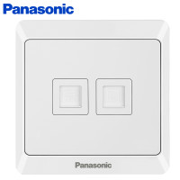松下(Panasonic)插座面板 电脑电话墙壁弱电插座雅悦白色 WMWA425-N