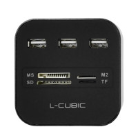 酷比客 USB集线器 LCHB03BK 黑色 4口 USB2.0