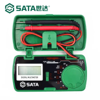 世达(SATA)工具DY03001 数字防烧万用表迷你小型袖珍高精度电表笔万用表数显