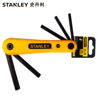 史丹利STANLEY 5件套英制折叠式内六角扳手3/16英寸-3/8英寸 内六方六棱 69-260-23C企业定制