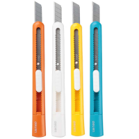 得力(deli)2025美工刀 时尚多色 美工刀 混色 办公用品 12把