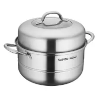 苏泊尔(SUPOR)好帮手不锈钢双层蒸锅 VZ26BS03- 2层 26cm