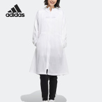 阿迪达斯 (adidas)阿迪达斯女装新款运动休闲服中长款连帽宽松薄款休闲夹克外套