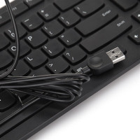 联想(lenovo)K5819 有线键盘 办公键盘 纤薄巧克力键盘 电脑键盘 笔记本键盘 K5819 黑色