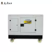 大泽动力大泽勭力25KVA箱体式柴油发电机小体积单三相四缸预热启动 TO28000R-K工程施工抢险抢修耐低温高原型