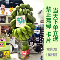 卡片随机[熊猫鸟]新鲜小米蕉 禁止蕉绿 2斤 1把 新鲜当季水果 香甜软糯 办公桌绿植