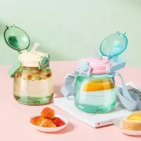 Debo德铂贝娜大容量塑料水杯大肚杯 DEP-DS366 浅天蓝900ml/个
