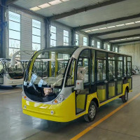 途洲电动观光车11座景区旅游观光代步电瓶车 4排11座