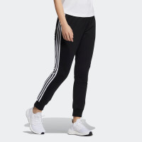 Adidas阿迪达斯女裤 新款三条纹运动裤跑步休闲收口长裤