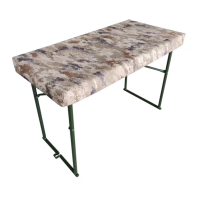 GF折叠餐桌户外桌椅野营桌椅1.2米X1.2米 不含马扎(单桌 1张)荒漠迷彩