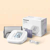 松下(Panasonic)电子血压计家用上臂式 高血压测量仪医用高精准 智能语音播报 背光大画面 BU200W / 台