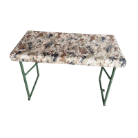 GF折叠餐桌 户外桌椅野营桌椅1.2米X1.2米带8张小马扎(1套)荒漠迷彩